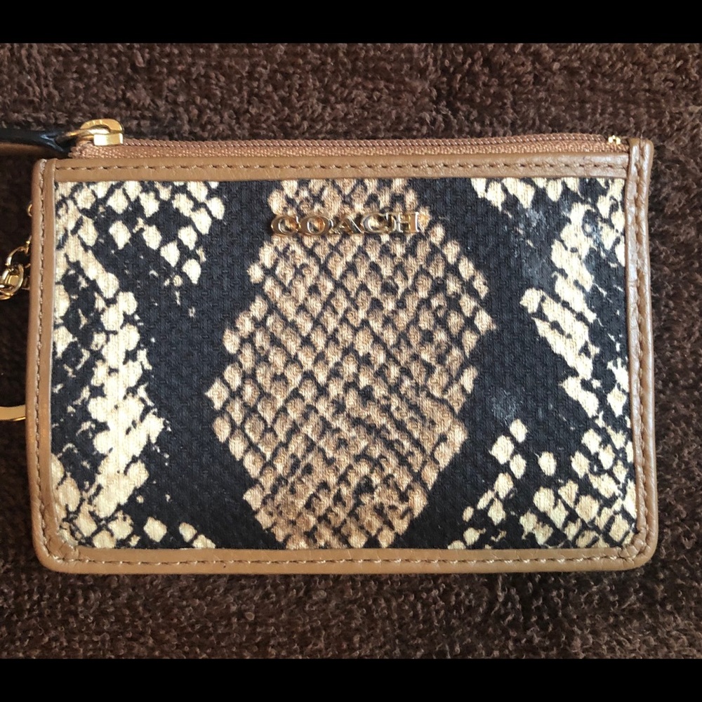 Coach Snake Skin Coin Purse